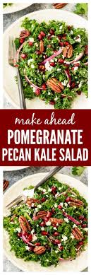 Winter Salad With Kale And Pomegranate Pomegranate Recipes Delicious Salads Healthy Recipes