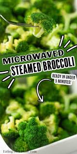 You need a bit of water for the broccoli to steam! How To Steam Broccoli In The Microwave Eating On A Dime