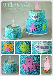 Buttercream Birthday Baby Shark Cake Buttercream Ruffles Under The Sea Cake Smash Cake Rose Bakes My Birthday Cake Little Mermaid Cakes Sea Cakes