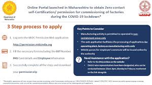 Maharashtra Online Portal For Self Certification Permission For Industries Vidarbha Industries Association