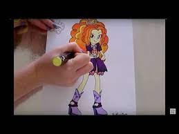 Sunset shimmer is the main antagonist of my little pony: Adagio Dazzle My Little Pony Equestria Girl Coloring From Colorcraze Coloring Pages Fun Youtube