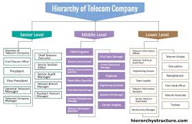 Hierarchy Of Telecom Company Chief Executive Management