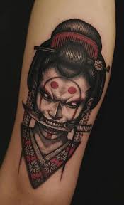 The rib area suits the best as a placement idea for these kinds of elongated tattoo designs. Geisha Tattoos Meanings Tattoo Designs Ideas