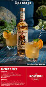 Captain Morgan Captains Brew Is Steeped In Adventure This Simple Iced Tea Recipe Is Sweet Zingy And Infused With C Rum Recipes Spiced Tea Recipe Rum Drinks