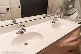 Maybe you would like to learn more about one of these? How To Easily Spray Paint Bathroom Countertops My Homier Home