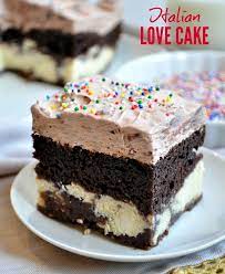 Easy Chocolate Italian Love Cake The Seasoned Mom Love Cake Recipe Italian Love Cake Chocolate Dessert Recipes