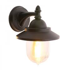 Ce luminaire brun, dont l'intensité peut être gérée si il est connecté à un variateur. Applique Murale E27 Exterieure Toskana Noir Ip54 Eclairage Design