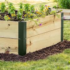 Use the set square to make sure the corners of the garden bed are square. Raised Garden Bed Corners Gurney S Seed Nursery Co
