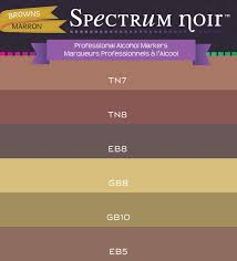 Color Charts Spectrum Noir Colouring System From Crafters