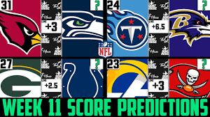 View today's nfl matchups for predictions and picks on every nfl football game. Nfl Week 11 Score Predictions 2020 Nfl Week 11 Picks Against The Spread 2020 Youtube