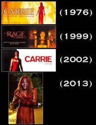 Carrie All The Remakes Suspense Movies Stephen King Books Scary Movies