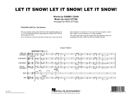 Let It Snow Let It Snow Let It Snow Score Parts Jule Styne And Sammy Cahn Arr Rick Stitzel 7013000