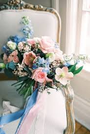 If you want to make all in blue, it is good to split into light and soft color so that the proportion will be so pretty. 49 Stunning Pastel Wedding Bouquets Weddingomania
