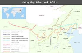 Great Wall Of China Map Location Maps In China The World History