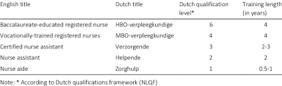 From middle english norice, from old french norrice, from latin nūtrīcius (that nourishes), from nūtrīx (wet nurse), from nūtriō (to suckle). Direct Nursing Care Staff In Dutch Nursing Homes Download Table