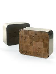 Azadeh Shladovsky Petit Chene Side Table I Love The Juxtaposition Of Rugged Vs Sleek Inexpensive Home Decor Iconic Furniture Design Decor