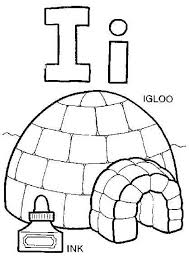 Capital Letter I For Igloo Coloring Page Best Place To Color Coloring Pages Coloring Books Coloring Book Pages
