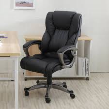 Having full range of motion while seated allows you to stretch out and not be as constricted as in other office chairs, to maintain full and healthy breathing. Belleze High Back Executive Office Chair Ergonomic Task Computer Swivel Tilt Lumber Support Faux Leather Desk Black Walmart Com Walmart Com