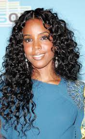 Kelly Rowland Hairstyles Google Search Curly Weave Hairstyles Weave Hairstyles Long Hair Styles