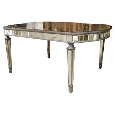 Art Deco Oval Mirrored Dining Table 1stdibs Com Dining Table Mirror Dining Room Modern Dining Room Tables