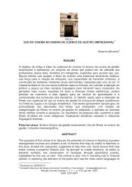 Inesperadamente, autumn encontrou o currículo de leila. Pdf Uso Do Cinema No Ensino De Cursos De Gestao Empresarial