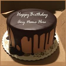 Happy Birthday Cake With Name For Papa Cake Name Happy Birthday Chocolate Cake Birthday Cake Write Name
