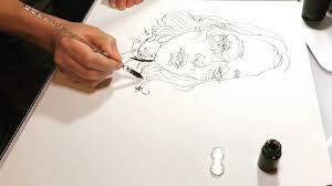 New The 10 Best Art With Pictures A Little Throwback My First Glass Dip Pen Drawing Portraittimelapse Art Illustration Art Day Cool Art Art