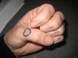 A complete guide with 85 images. Cool Outline Heart Finger Tattoo