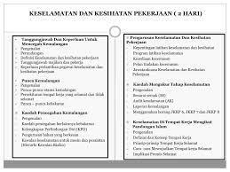 Copyright dibawah ini ada beberapa definisi yang menjelaskan apa itu k3 atau keselamatan dan kesehatan kerja dari berbagai ahli k3 termasuk definisi k3 menurut ilo. Ppt Keselamatan Dan Kesihatan Pekerjaan 2 Hari Powerpoint Presentation Id 533950