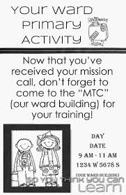Primary Activity Missionary Training Center Getting Ready By So You Think You Can Learn Missionary Training Center Primary Activities Activities For Boys