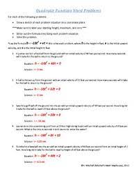 Profit and loss word problems markup and markdown word problems decimal word problems. Quadratic Function Questions And Answers Pdf