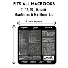 Necesitas actualizar un servidor hpe? Mac Os Shortcut Decal Sticker Cheat Sheet Intel M1 Big Sur Keyboard Shortcuts For Training Reference Temporary Adhesive Mac Accessory Long Lasting Vinyl 3 X3 Macbook Air Imac Mac