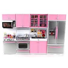 Toy Kitchen Sets Deluxe Modern Kitchen Battery Operated Toy Kitchen Playset Perfect For Use With 115 Tal Toy Kitchen Kitchen Sets For Kids Modern Kitchen Set