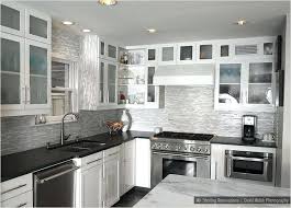 The usage of white in home layout has created a substantial resurgence in recent decades. Black Kitchen Backsplash Ideas With White Cabinets Cabinet Chasseur