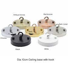 Search for light fixture installation instruction. Dia10cm Ceiling Cover Plate With Hook Metal Ceiling Base For Chandelier Pendant Lamp Ceiling Lamp Diy Lighting Fixtures Lamp Bases Aliexpress