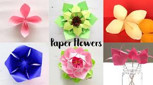 Crafting with paper & glue is always interesting. Diy Tiny Paper Flowers Flower Making Diy Flower Youtube