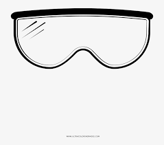 .drawn goggles scientific safety is one of the clipart about work safety clipart,swimming goggles clipart,road safety clipart. Safety Goggles Coloring Page Line Art 1000x1000 Png Download Pngkit