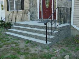 Precut, notched stair stringers take a lot of the work out of building outdoor wooden steps. Precast Concrete Steps Concrete Products In Danbury Ct Mono Concrete Step Llc 203 748 8419