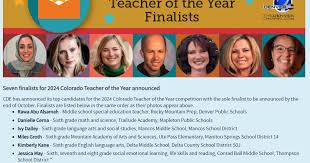 Denver teacher, six others named finalist for 2024 Colorado Teacher of the  Year award