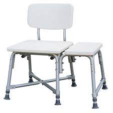medline bath safety bariatric transfer bench with back in white mds86952xw the home depot transfer bench bench with back bariatric