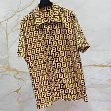 Shirt Printed All Over With Ff Motif Printed Shirts Shirts Fendi