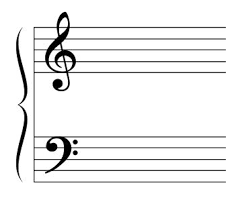 the grand staff and ledger lines of piano music dummies