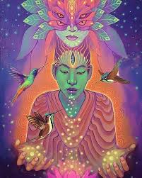 Aligned With Existence Flowing Like A River We Go Through Life May The Breath Of Divine Intention Guide Us Espirtu Spirited Art Visionary Art Mystical Art