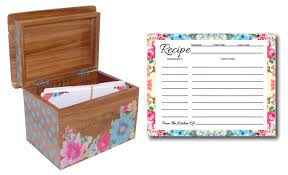 Check spelling or type a new query. Recipe Box With Cards 50 Count Floral Recipe Cards Recipe Card Box Recipe Boxes Recipe Cards 4x6 Inches 4x6 Recipe Cards Wooden Recipe Box Acacia Walmart Com Walmart Com