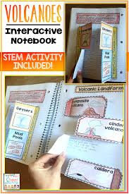 Volcano Interactive Notebook Stem Activity Included Interactive Notebooks Interactive Notebook Activities 6th Grade Activities
