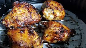Cook for 10 minutes, turn thighs over, and cook for another 10 minutes, or until chicken reaches an internal temperature of 165ºf. Air Fryer From Frozen Chicken Thighs Cooks Essentials Airfryer Youtube