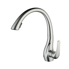 Forious black kitchen faucets with pull down sprayer, kitchen sink faucet with pull out sprayer, fingerprint resistant, single hole deck mount, single handle copper kitchen faucet, matte black. Pull Out Touch Sensor Kitchen Faucet Nickel Brushed Kitchen Tap With Touch Switch