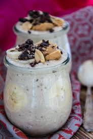 Erdnussbutter Bananen Overnight Oats Rezept Erdnussbutter Erdnussbutter Banane Und Rezepte