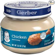 Gerber 2nd Foods Meats Chicken Chicken Gravy 2 5 Ounce Pack Of 12 Amazon Com Grocery Gourmet Food