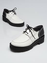 3 1 Phillip Lim White Black Leather Brogue Flats Size 6 5 37
